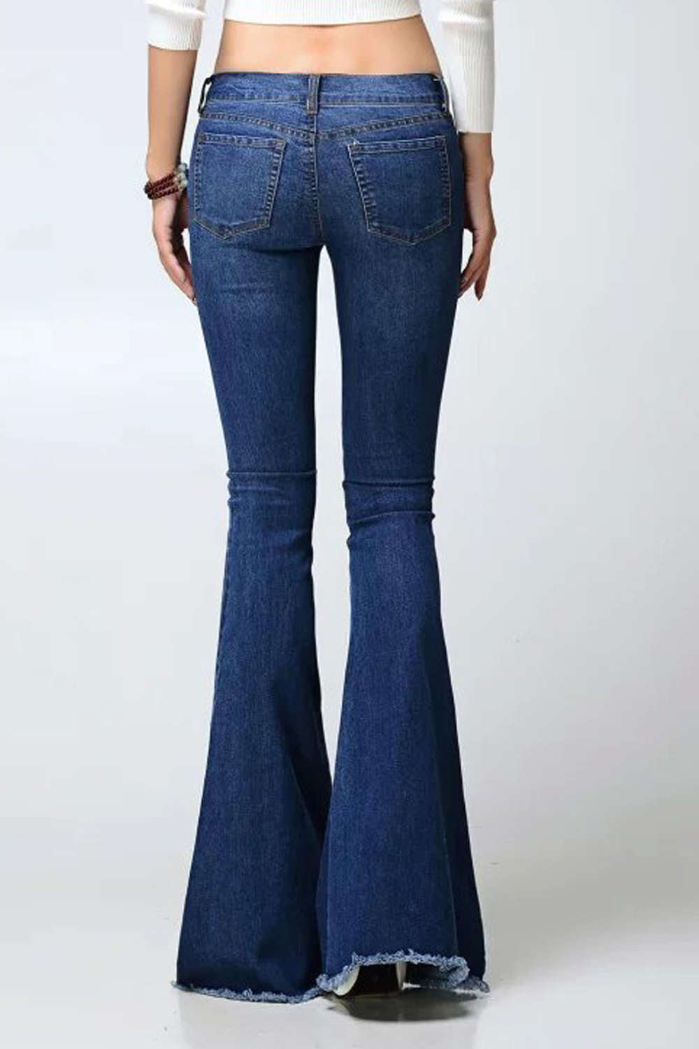 Iyasson Women's Vintage Flare Jeans