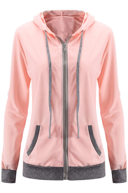 Iyasson Women's Candy Zip Up Hoodie