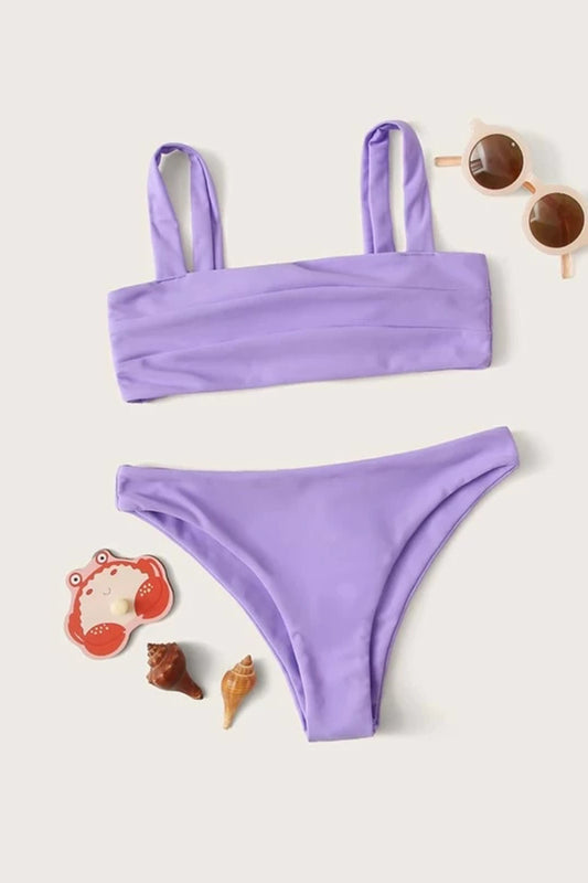 Girls Seam Detail Bikini Set