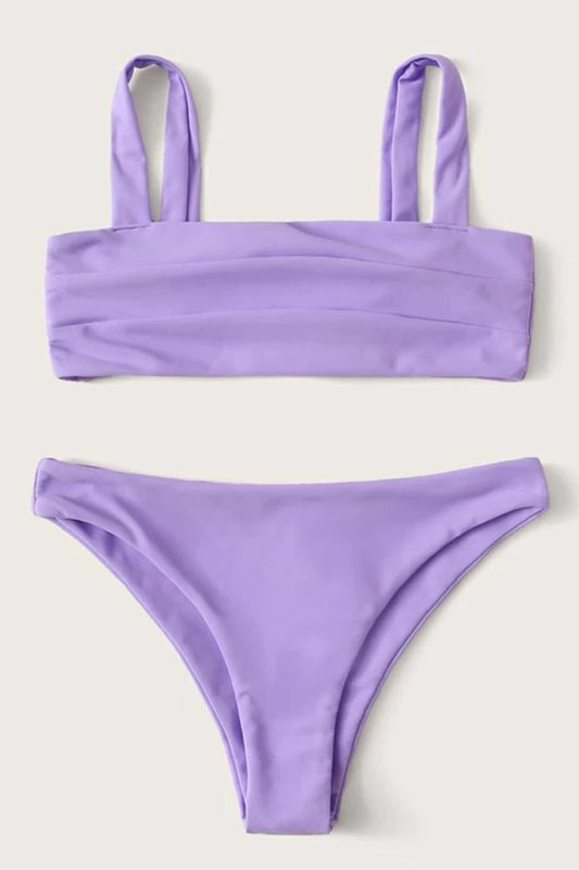 Girls Seam Detail Bikini Set