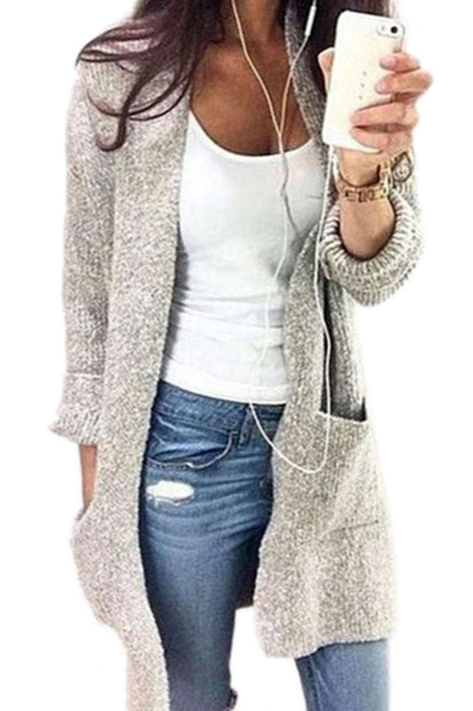 Iyasson Women's Knitted Open Front Cardigan Sweater